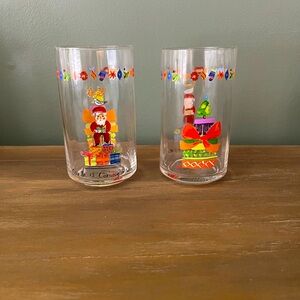 Anthropologie Jennifer Orkin Lewis Christmas Glasses